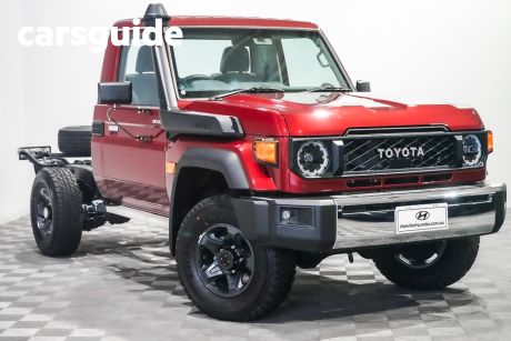 Red 2024 Toyota Landcruiser 70 Series Cab Chassis LC79 GXL