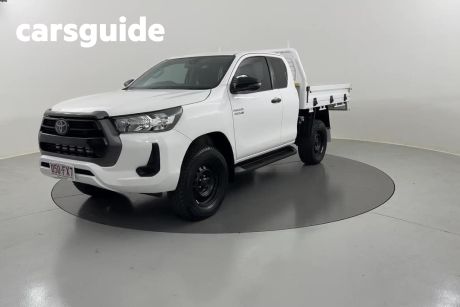 White 2022 Toyota Hilux X Cab Cab Chassis SR (4X4)