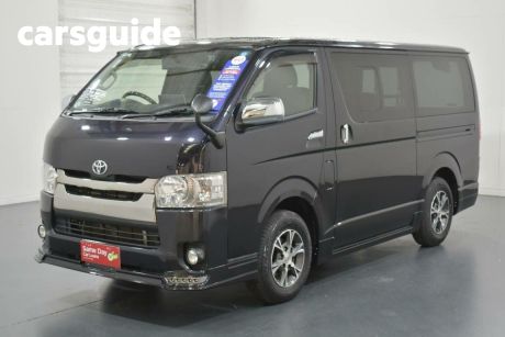 Black 2017 Toyota HiAce Commercial SUPER GL 3.0L DIESEL 2WD 5 SEATER