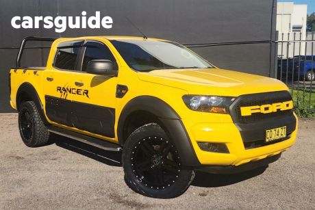 Yellow 2018 Ford Ranger Crew Cab Pickup XL 2.2 HI-Rider (4X2)