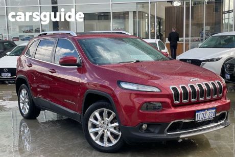 Red 2015 Jeep Cherokee Wagon Limited (4X4)
