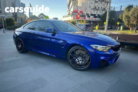 Blue 2018 BMW M4 Coupe