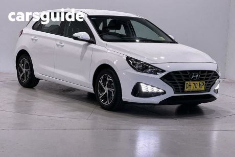 White 2023 Hyundai I30 Hatch (No Badge)