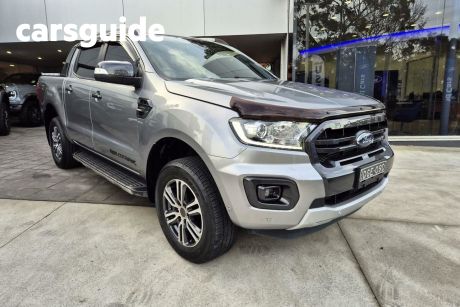 Silver 2019 Ford Ranger Double Cab Pick Up Wildtrak 2.0 (4X4)