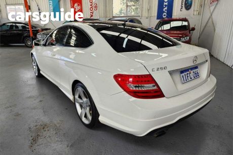 White 2013 Mercedes-Benz C250 Coupe BE