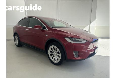Red 2017 Tesla Model X Wagon 75D
