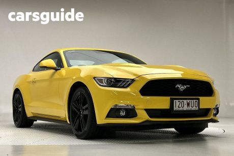 Yellow 2016 Ford Mustang Coupe Fastback 2.3 Gtdi