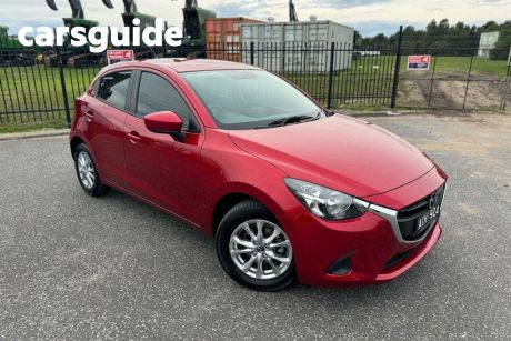 Red 2016 Mazda 2 Hatchback Maxx