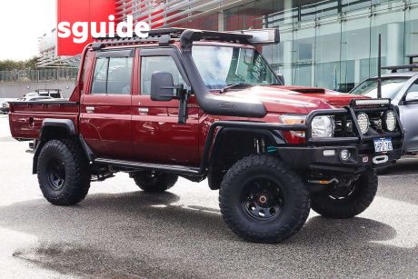 Red 2018 Toyota Landcruiser Double Cab Chassis GXL (4X4)