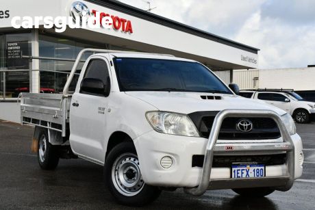White 2009 Toyota Hilux Cab Chassis SR