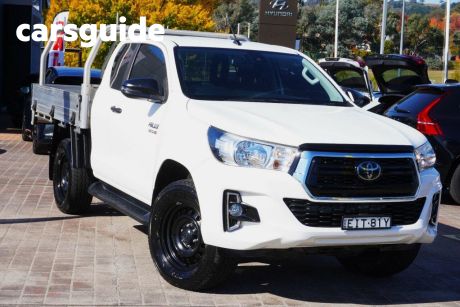 White 2020 Toyota Hilux Cab Chassis SR (4X4)