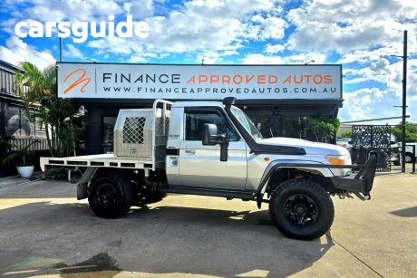 Silver 2007 Toyota Landcruiser Ute Tray 79 Series Cab Chassis 2dr Man 5sp 4x4 V8 Diesel Turbo