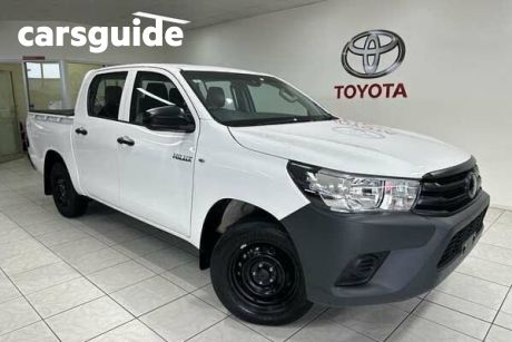 White 2021 Toyota Hilux Ute Tray 4x2 Workmate 2.7L Double