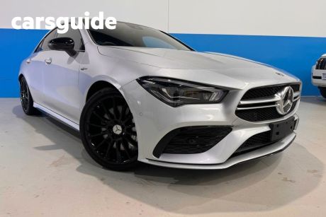 Silver 2020 Mercedes-Benz CLA35 Coupe 4Matic
