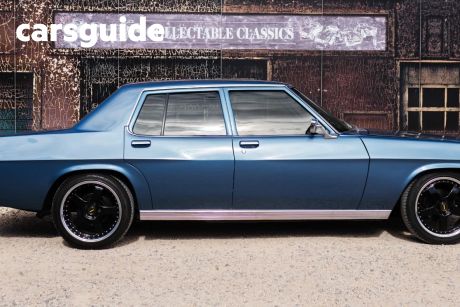 Blue 1975 Holden Statesman Sedan