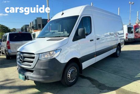 White 2019 Mercedes-Benz Sprinter Commercial 519CDI High Roof LWB 7G-Tronic + RWD