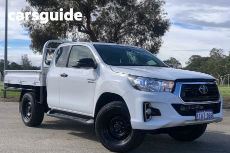 White 2020 Toyota Hilux X Cab Cab Chassis SR (4X4)