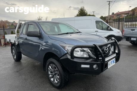 Blue 2018 Mazda BT-50 Freestyle Cab Chassis XT (4X4)