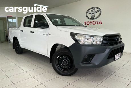 White 2022 Toyota Hilux Ute Tray 4x2 Workmate 2.7L Double