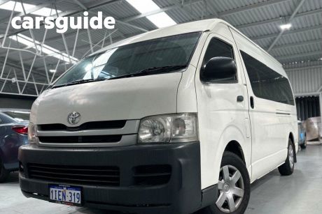 White 2008 Toyota HiAce Commercial WHEELCHAIR TAXI