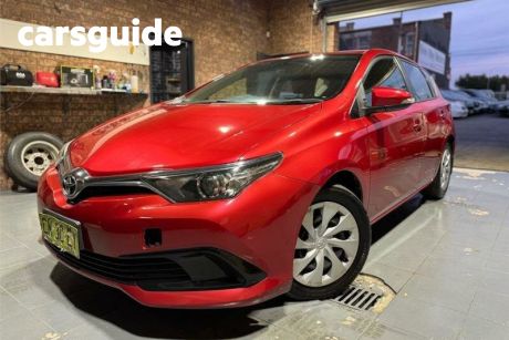 Red 2015 Toyota Corolla Hatchback Ascent