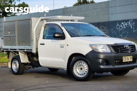 White 2014 Toyota Hilux Cab Chassis Workmate