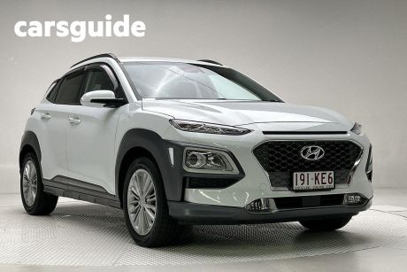 White 2020 Hyundai Kona Wagon Elite (fwd)