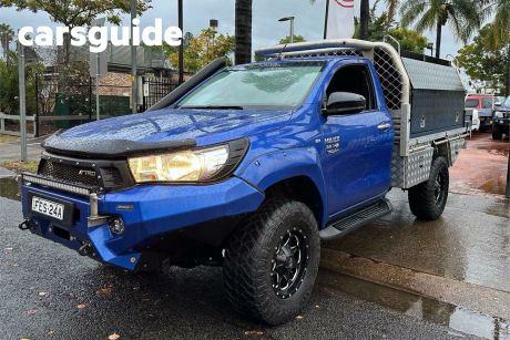 Blue 2015 Toyota Hilux Cab Chassis SR (4X4)