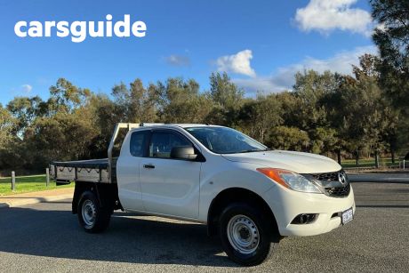 White 2015 Mazda BT-50 Freestyle Cab Chassis XT (4X4)