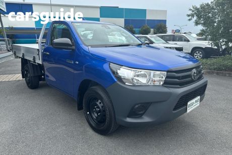 Blue 2022 Toyota Hilux Cab Chassis Workmate (4X2)