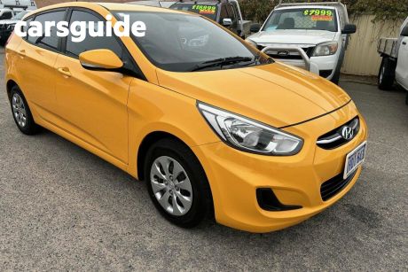 Yellow 2017 Hyundai Accent Sedan Active