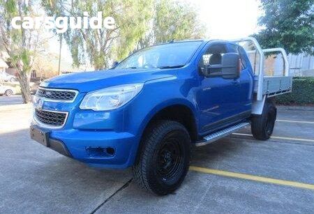 Blue 2013 Holden Colorado Space Cab Chassis LX (4X4)