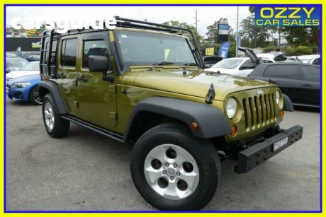 Green 2008 Jeep Wrangler Softtop Unlimited Sport (4X4)