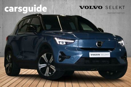 Blue 2022 Volvo XC40 Wagon Recharge Pure Electric