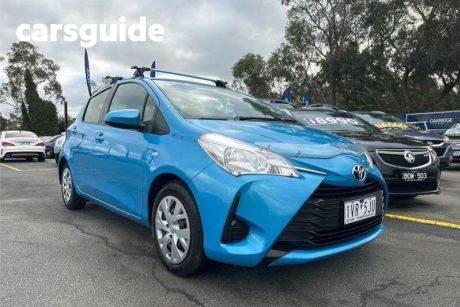 Blue 2017 Toyota Yaris Hatchback Ascent