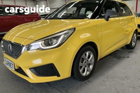 Yellow 2021 MG MG3 Auto Hatchback Core (with Navigation)
