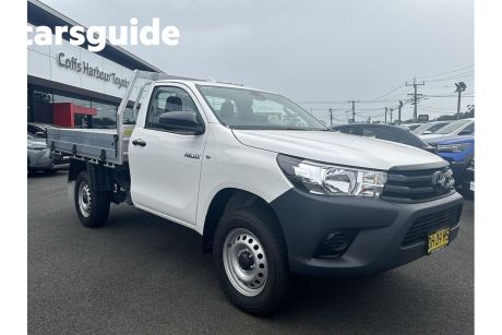White 2023 Toyota Hilux Cab Chassis Workmate (4X4)