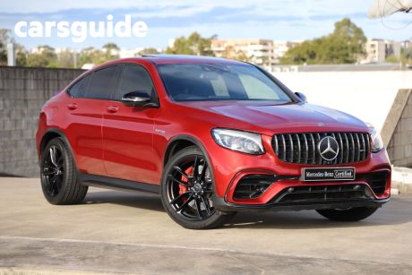 Red 2018 Mercedes-Benz GLC63 Coupe S