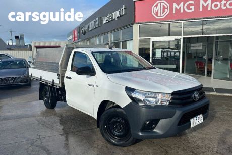 White 2019 Toyota Hilux Cab Chassis Workmate