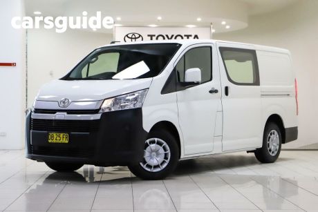 White 2021 Toyota HiAce Commercial