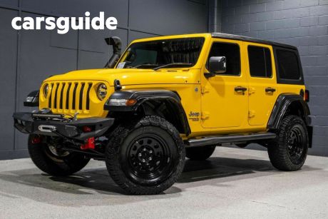 Yellow 2019 Jeep Wrangler Unlimited Softtop Sport S (4X4)