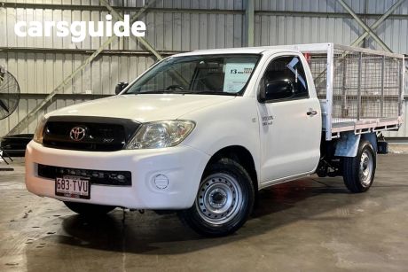 White 2009 Toyota Hilux Cab Chassis SR