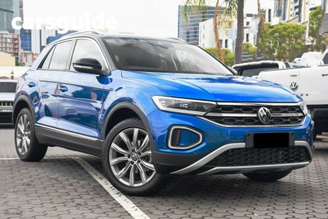 Blue 2024 Volkswagen T-ROC Wagon 110TSI Style (restricted Feat)