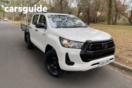 White 2022 Toyota Hilux X Cab Cab Chassis Workmate (4X4)