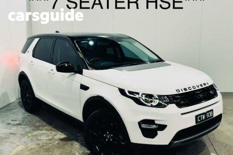 White 2016 Land Rover Discovery Sport Wagon TD4 180 HSE 5 Seat