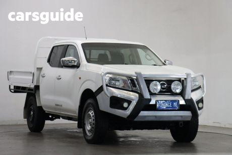 White 2017 Nissan Navara Double Cab Chassis RX (4X4)