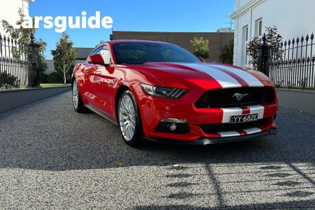Red 2015 Ford Mustang Coupe Fastback GT 5.0 V8