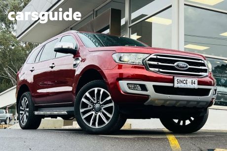 Red 2020 Ford Everest Wagon Titanium (4WD)