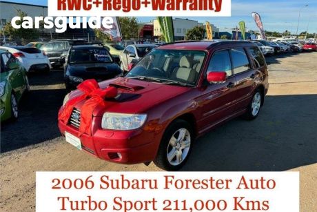 Red 2006 Subaru Forester Wagon XT