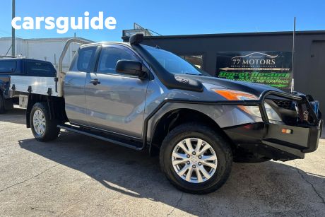 Grey 2013 Mazda BT-50 Freestyle Cab Chassis XT (4X4)